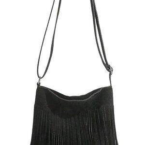 Women's Fringe Hobo Bag Crossbody Tassel Shoulder Purse Western Style